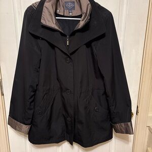 Women's Black Jacket with Gray Accents
